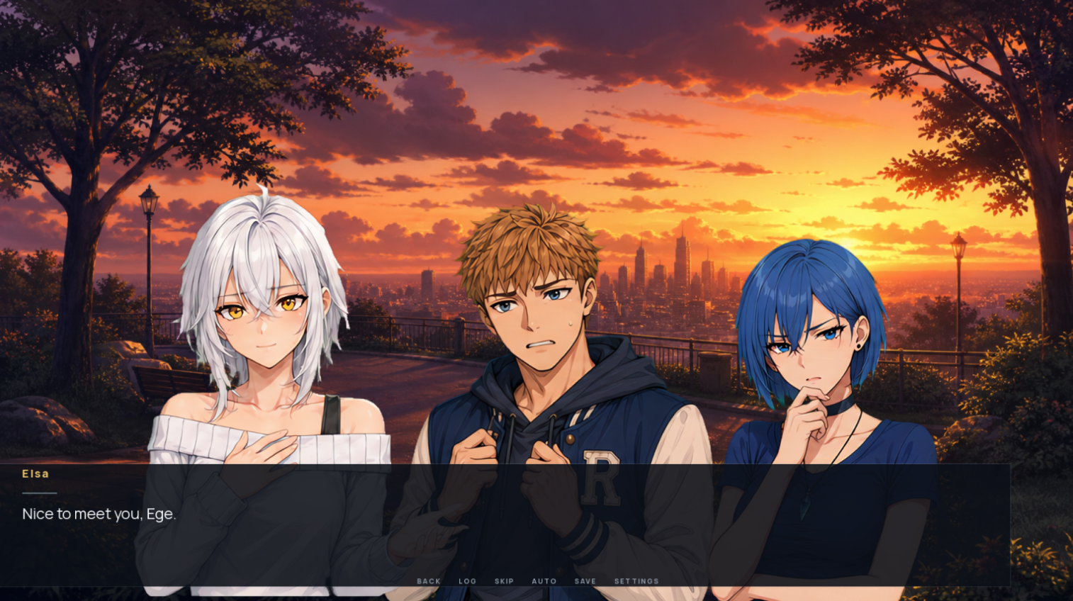 Best Friends Forever scene with three characters